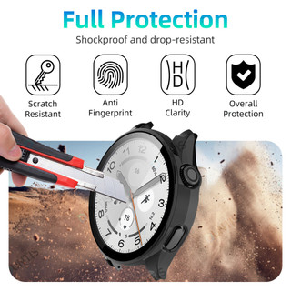 Ốp lưng kính cho Xiaomi Watch 5 PC Ốp lưng bảo vệ chống trầy xước toàn diện + Bảo vệ màn hình cho MI Watch 5 Phụ kiện