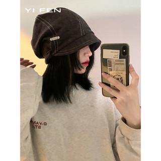 Mũ xô dệt kim nữ cổ điển Hàn Quốc - Phù hợp khuôn mặt nhỏ