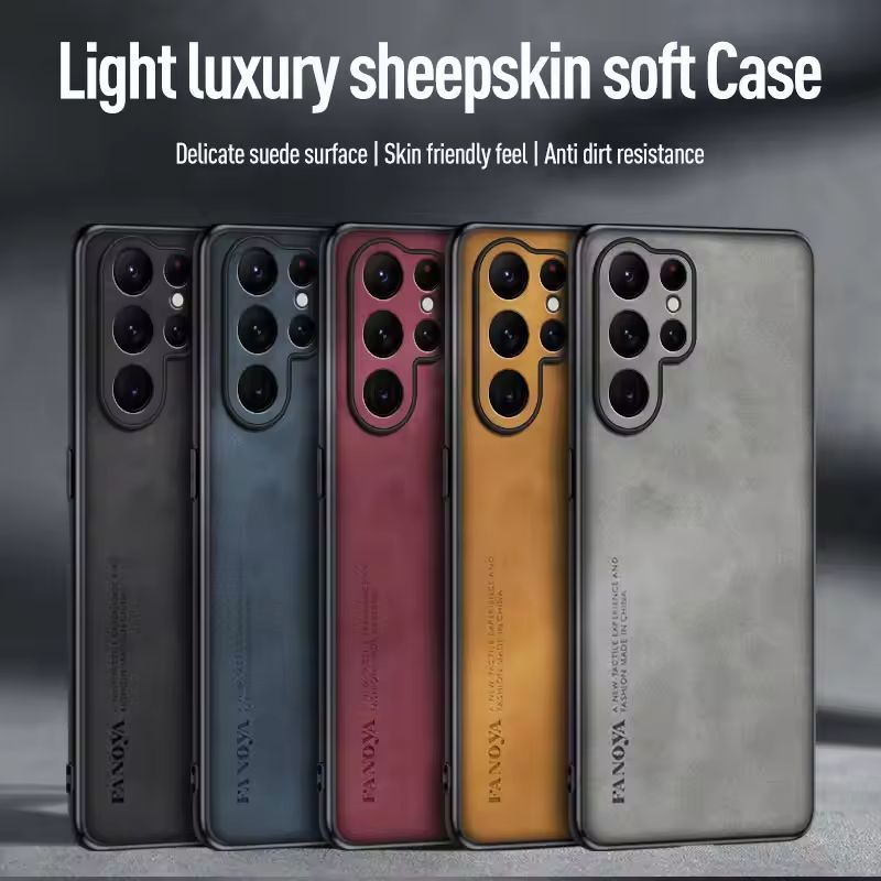 Ốp lưng điện thoại cao cấp bằng da cừu, chống sốc Cho Samsung ss Galaxy S26 S25 Edge S24 S23 FE S22 Ultra Plus Pro 4G 5G 2026