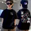 Hình Hoạt Hình, Độ Tuổi 3-14, Cổ Thuyền ngắn, Cotton, COD2025, Áo Thun Unisex