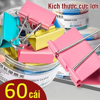 Kẹp tài liệu A4 pastel kẹp bướm mini kim loại - Đồ dùng văn phòng thiết yếu, kiểu dáng dễ thương, chất lượng ổn định