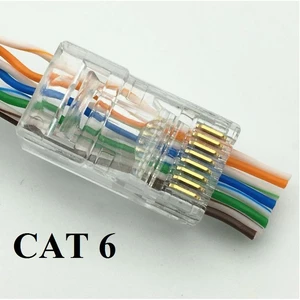 Hạt bấm mạng xuyên thấu Cat 5E / 6E ( Bịch 100c )