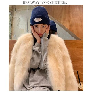 [Off-Season Limited] Thu Đông Phong Cách Mới Toka Giả Lông Cáo Người Ảnh Hưởng Cao Cấp Sang Trọng Áo Khoác Ngắn Phong Cách Mỏng Hơn Nhìn Nhỏ
