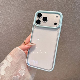 FiorSimple Color Border HD Ốp Điện Thoại Trong Suốt Cho iPhone 17 Air 16 15 14 Plus 13 12 11 Pro Max Acrylic Chống Sốc Ốp Lưng