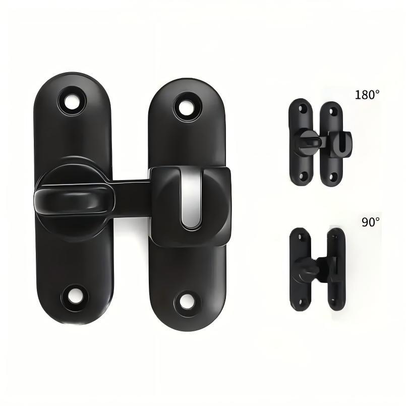 Khóa cửa lùa góc 90°180° chống trộm Chốt khóa cửa / Khóa cửa lùa (trượt)，Khóa cửa lật， Lắp góc linh hoạt