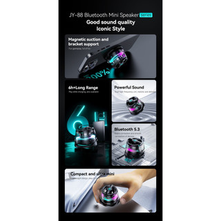 Loa Bluetooth từ tính Mini có giá đỡ điện thoại Loa không dây di động ngoài trời thể thao cho G200 JC1R