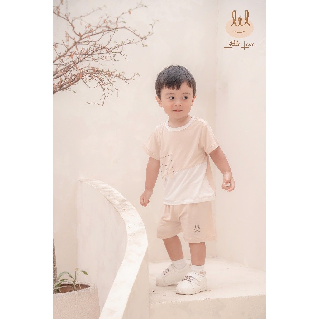 BỘ CỘC TAY VẢI SỢI TRE PHỐI THÂN [ SIÊU MỀM, MÁT, MỊN CO DÃN VÀ THẤM HÚT TỐT] SZ 6/9M - 4Y (HCT11)