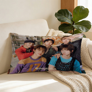 Hàn Quốc Pop Boy Group CORTIS Vỏ gối hình chữ nhật bằng Polyester in một mặt, Vỏ đệm ô tô, Trang trí nội thất (Không bao gồm gối)