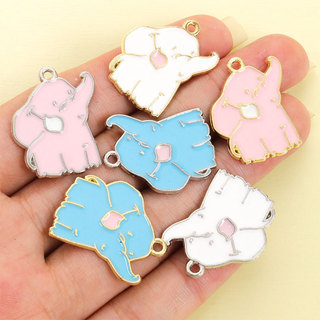 Set 10 Chiếc Vòng Cổ, Vòng Tay và Bông Tai Hình Bé Voi Nhỏ Xinh - DIY Đồ Trang Trí Hợp Kim Phù Hợp làm quà tặng