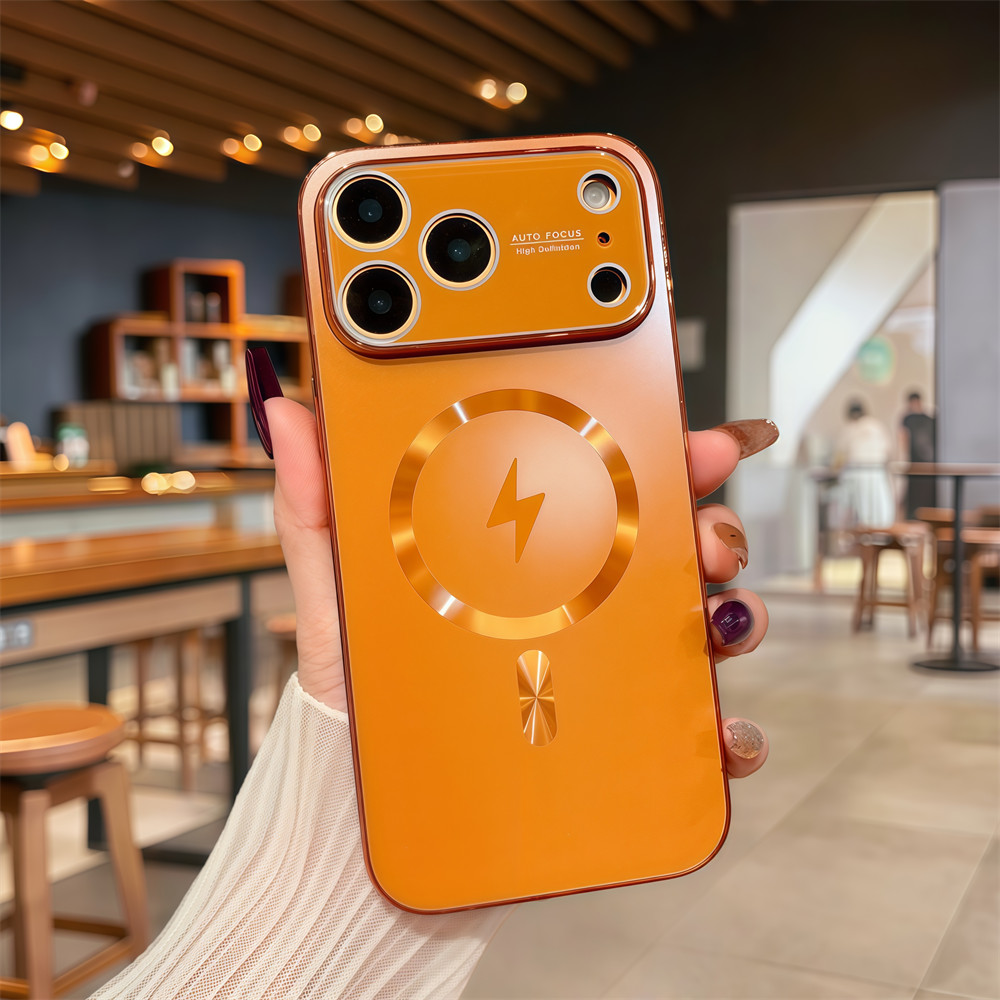 Ốp điện thoại từ tính chất lượng cao cho iPhone 17 Pro Max 16 13 14 15 pro max Bảo vệ ống kính chống rơi Vỏ cứng bảo vệ điện thoại