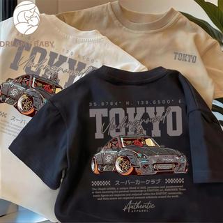 COD✅ (Hồ Chí Minh)DREAMY BABY Áo trẻ em đua xe Tokyo, bền bỉ và thoải mái, kích thước 90-150.