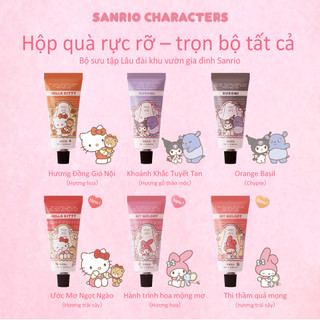 [Roopy × Sanrio] Kem dưỡng da tay và móng hương nước hoa phiên bản hợp tác 12g*6, chứa dầu hạt mỡ / dầu ô liu, công thức 3 tầng hương pha chế riêng, dưỡng ẩm mềm mịn – Quà tặng sinh nhật / Valentine / 8/3 / Tốt nghiệp / Lễ Tết