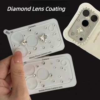 Phim ống kính MODOMINO, Chống trầy xước Full Cover Kính bảo vệ camera, Vỏ ống kính máy ảnh trái tim HD chống sốc cho 17 Max 17Pro