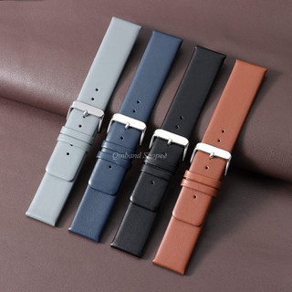 Dây đeo đồng hồ bằng da thật mỏng 18mm 20mm 22mm Dây đeo đồng hồ da bò Vòng đeo tay đồng hồ da bắp chân dành cho nam nữ