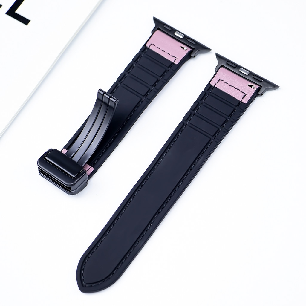 Dây da từ tính cho Apple Watch Series11 / 10 46mm 42mm Ultra3 / 2 / 1 49mm 9 8 7 6 5 4 3 SE 41mm 45mm 44mm 40mm 38mm