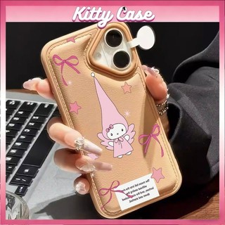 Ốp lưng iPhone 11/12/13/XR/14/15/16/17/7/XR Pro Max Plus cấu trúc khí nang họa tiết hình ảnh mèo hoạt hình quanh viền