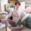 Mùa Xuân Thu Quần Dài Tay Bộ Đồ Ngủ Nam Loungewear Rời Thường Ngày Plus Kích Thước Bộ Đồ Ngủ Nam Loungewear Có Thể Mặc Bên Ngoài
