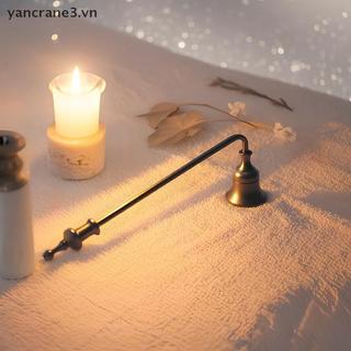 {YAN} Nến giảm chấn Nến Dụng cụ không gỉ Tay cầm dài Bình chữa cháy Chuông Phụ kiện Wis Out Thép Dập tắt Phụ kiện {ya}