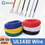 Dây điện tử UL1430 28 26 24 22 20 18 16AWG Cáp chiếu xạ dây đồng đóng hộp
