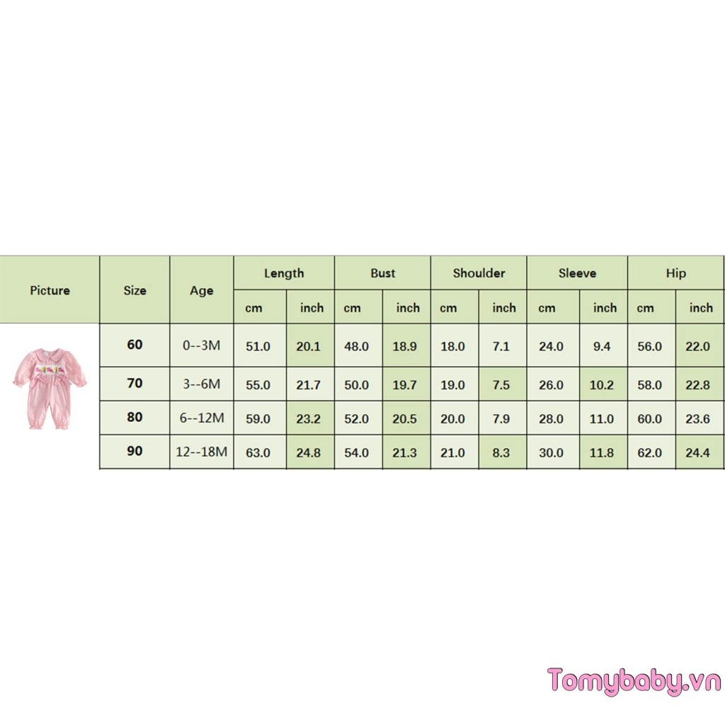 Bé Gái Phục Sinh Rompers Cổ Búp Bê Puff Dài Tay Thỏ Thêu Hoa Kẻ Sọc In Áo liền quần