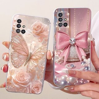 Dành Cho Samsung Galaxy A51 5G Ốp Lưng SM-A516B SM-A516F Vỏ Silicon Trong Suốt Hoa Bướm Thời Trang Vỏ Mềm Cho Samsung A51 5G