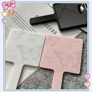 [beautifulhome] Gương vuông hình bướm cổ điển Mini cầm tay để bàn mỹ phẩm Gương trang điểm du lịch Gương làm đẹp di động Quà tặng sinh nhật cô gái [làm đẹp]