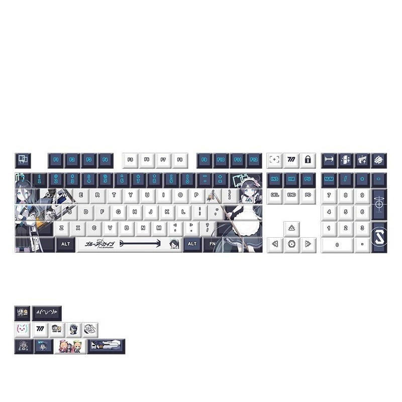 Bộ Keycap Anime Tenshi Alice PBT Dye-Sub Full Layout  Cherry Profile | KCAP - World of keycaps