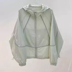 Áo khoác cardigan nữ thoáng mát, chống nắng và tia cực tím, thiết kế có mũ trùm đầu