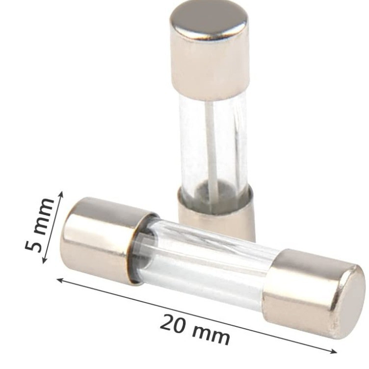 5 cái cầu chì ống thủy tinh
6*30mm 6x30mm 20A 125V ngắt nhanh bảo vệ thiết bị điện Nhật 100V khi quá tải