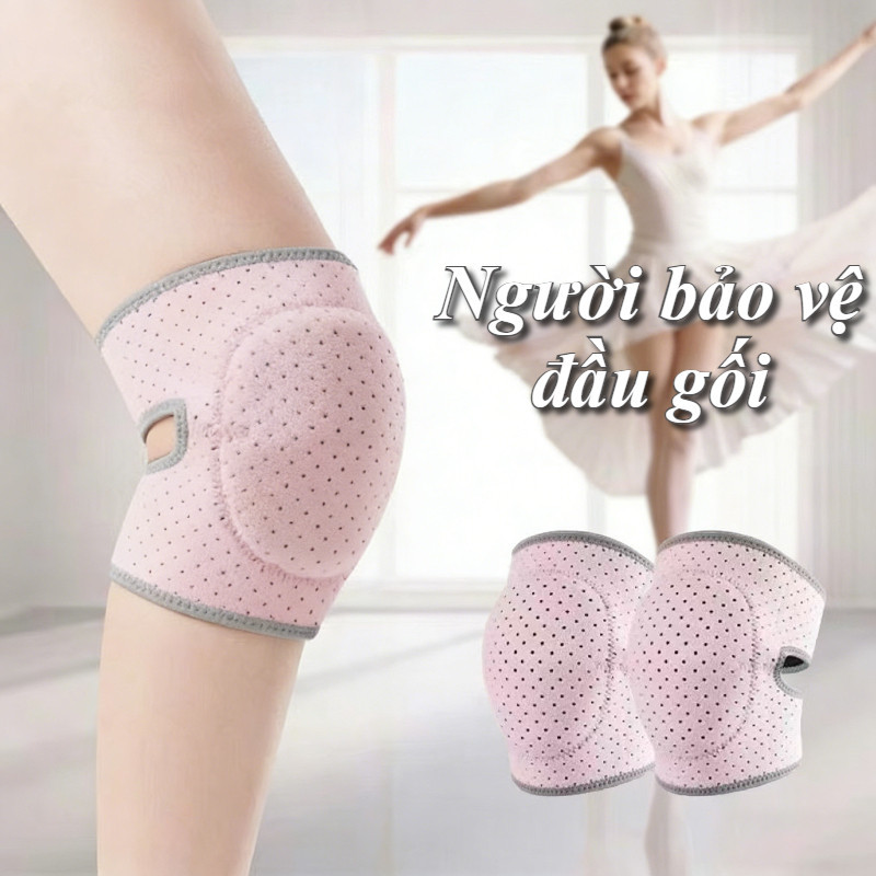 Bảo Vệ đầu Gối Thể Thao Chuyên Nghiệp Cao Cấp, Đệm Silicon Mút Êm Ái, Thoải mái và thoáng khí, Bảo Vệ Đầu Gối Toàn Diện