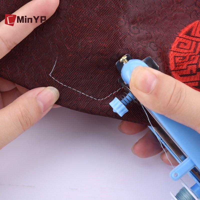 CMinYP Màu Sắc Ngẫu Nhiên Máy May Mini Needlework Không Dây Cầm Tay Quần Áo Hữu Ích Di Động Máy May Tay Dụng Cụ Phụ Kiện Vinh Quang