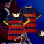 YB1 BLUE LOCK 220g áo thun cotton dày KAISER BARCHA jersey Áo thun anime tay ngắn hàng đầu BY1