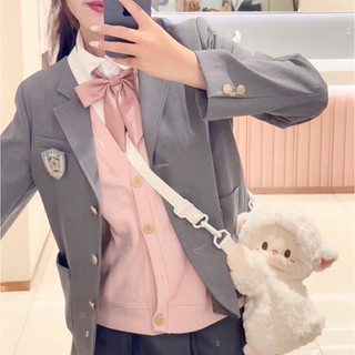 【BabyJoy】Túi đeo chéo nữ hình cừu nhỏ lông nhung mềm mại,Ba lô hình động vật dễ thương,cho học sinh và bạn gái