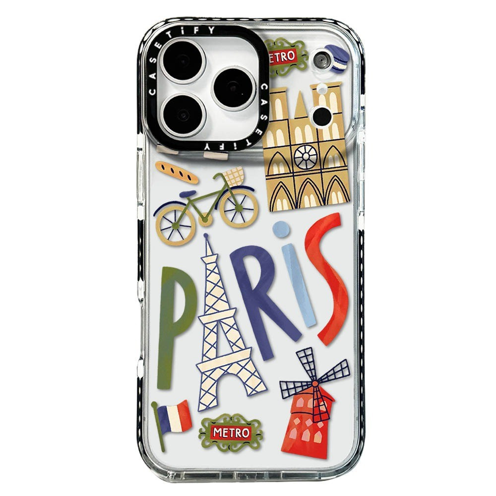 Ốp Điện Thoại Tháp Eiffel Arc De Triomphe Cho IPhone 17 Pro Max 17Air 16 15 14 13 12 11 ốp lưng iphone