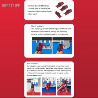 VBESTLIFE Oreilet 5 Chiếc Ngắt Mạch Thiết Bị Khóa Pin Out Tiêu Chuẩn An Toàn Khóa Thu Nhỏ Công Nghiệp Cấp Loto Công Tắc Điện