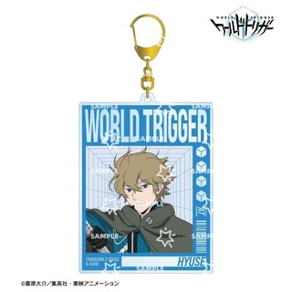 Anime World Trigger 6CM Acrylic Keychain HD Cosplay Osamu/Yuma/Chika/Hyuse Bag Car Keychain Collecting Gifts