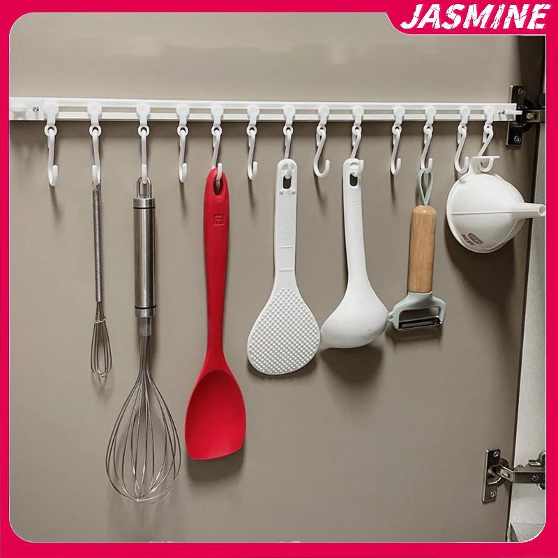 JASMINE Nhựa Tra Row Chống Đấm Treo Tường Có Thể Tháo Rời Tủ Tự Dính