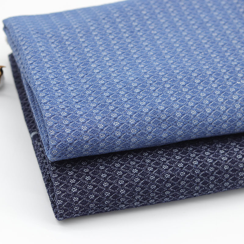 Dệt kết cấu hình thoi vải denim floret jacquard - Chất liệu may đồ handmade