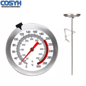 <cosyh>For barbecue Oven Oil Temperature Thermometer Probe Stainless Steel Cooking Tool