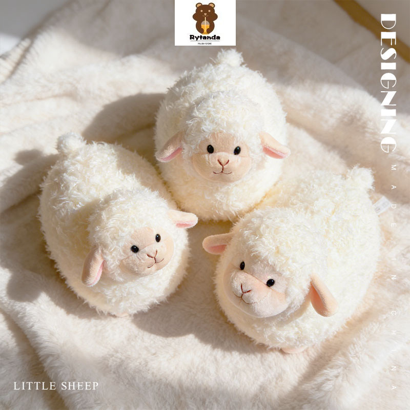 Rytanda Mô Phỏng Dễ Thương Cừu Sang Trọng Đồ Chơi Cho Trẻ Em Bé Trai Bé Gái Gối Cừu Mềm Động Vật Sang Trọng Trẻ Em Bạn Gái Giáng Sinh Sinh Sinh Nhật Trao Đổi Quà Tặng Năm Mới Trang Trí Nhồi Bông Sang Trọng