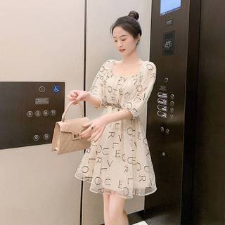 Váy Lưới Mới Mùa Hè,Váy Tiên Nữ , Váy Liền Cổ Vuông phù hợp nữ  Dáng Người Nhỏ