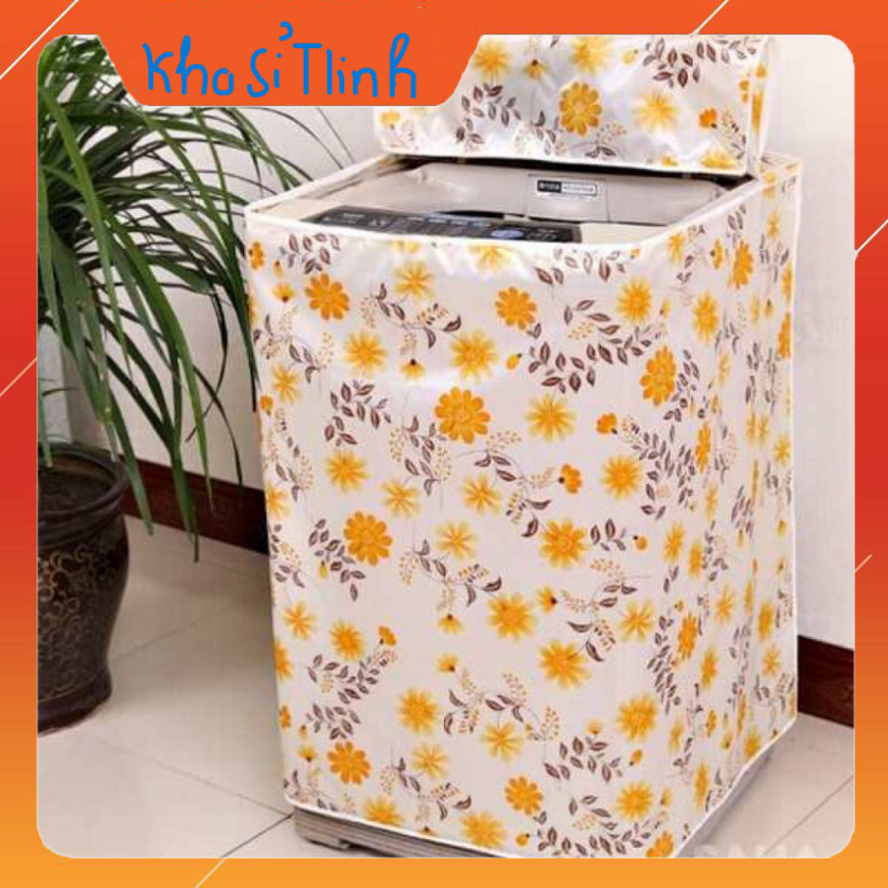 (Sẵn)Bọc máy giặt chống thấm dưới 9 - 12 kg LOẠI DÀY cho cửa đứng, cửa ngang  [FREESHIP]