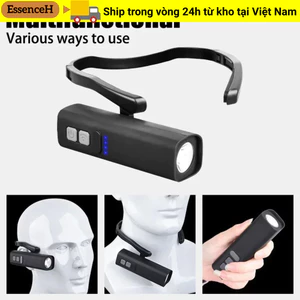 Đèn kẹp tai ESSENCEH - LED cầm tay nhẹ, sạc lại & điều chỉnh được, chống nước IPX4, lý tưởng cho công việc ban đêm