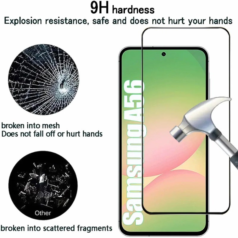 2 Miếng Dán Bảo Vệ Màn Hình HD Kính Cho Samsung Galaxy A17 A16 A15 A14 A13 Riêng Tư Kính Cường Lực Trong Suốt Cho Galaxy A07 A06 A05s A05 SM-A137 Chống Gián Điệp Cạnh Đen Kính Phim
