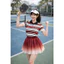 Set thể thao nữ Wil.son - áo ngắn tay phối chân váy loang tập pickleball, tennis, golf