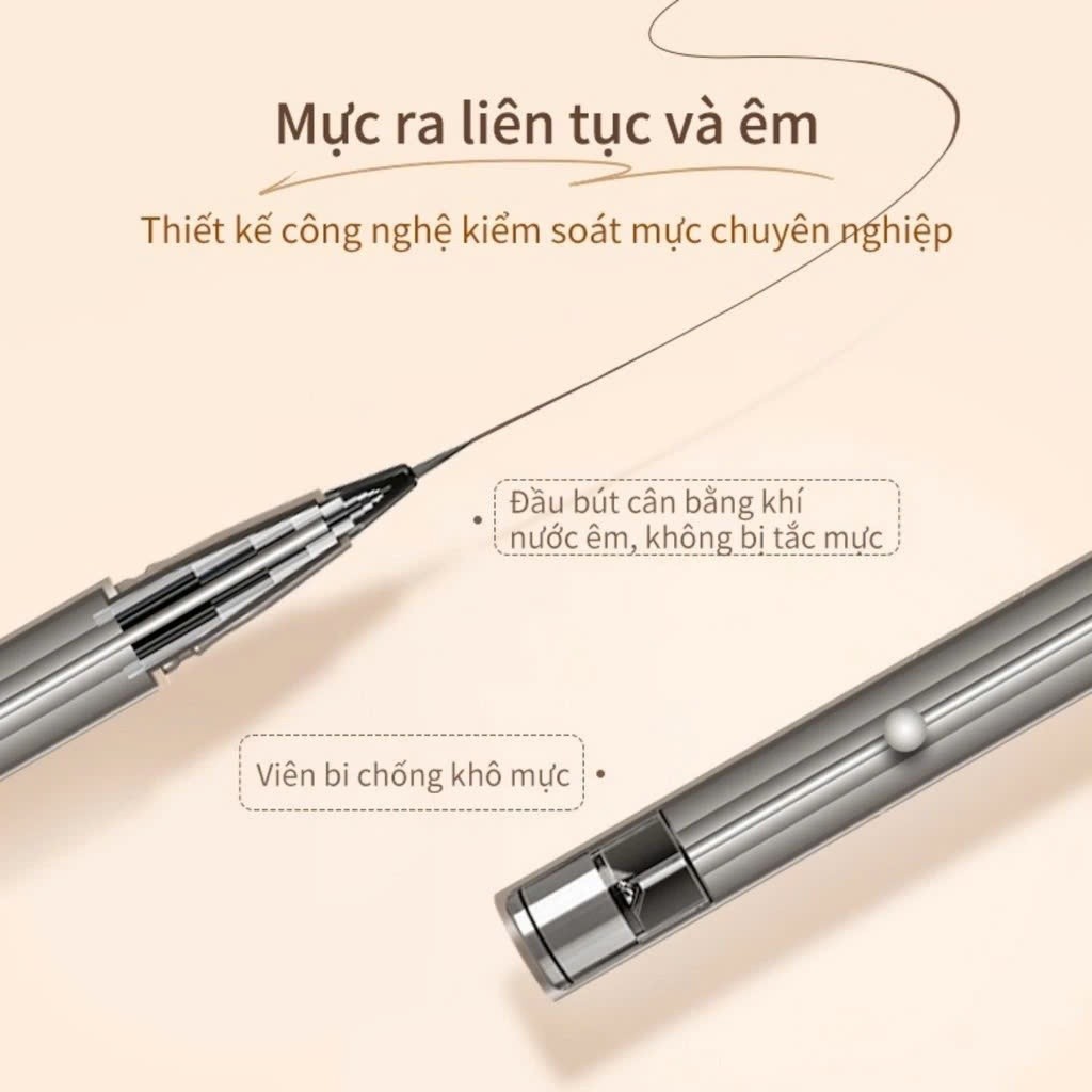 JUDYDOLL Bút Kẻ Mắt Nước 0.014mm – Đầu Siêu Mảnh, Lâu Trôi, Chống Nước, Không Nhòe.