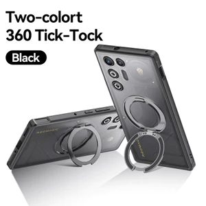 Dành Cho ZTE Nubia Red Magic 11 Air, 11 Pro Plus Ốp Lưng ELVEV Chống Sốc Mờ PC Xoay Được Vòng Kim Loại Giá Đỡ Hút