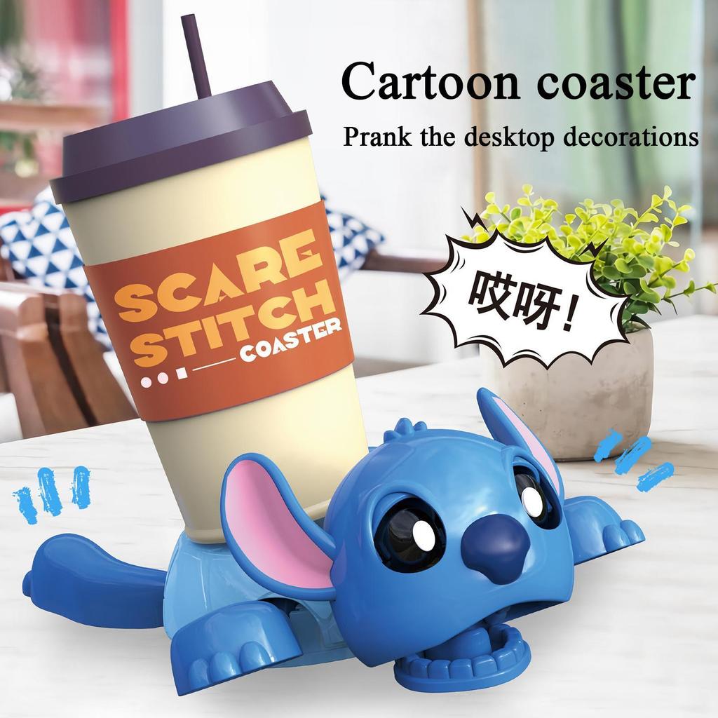 Funny Coasters Decorative Drink Mat Unique Cartoon Character Coaster with Funny Expression for Home Bar Living mueadsyvn