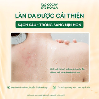 [SẢN PHẨM MỚI] Sữa Tắm Cà Phê Muối 250g Cỏ Cây Hoa Lá | Nhà Mộc Nhiên