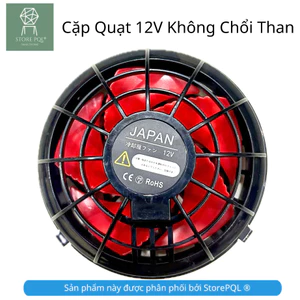 Quạt Áo Điều Hòa 12V ABS không chổi than khung nhựa ABS siêu chắc chắn 24V 5V 18V 7V mùa hè nóng bức công trường, thi cô